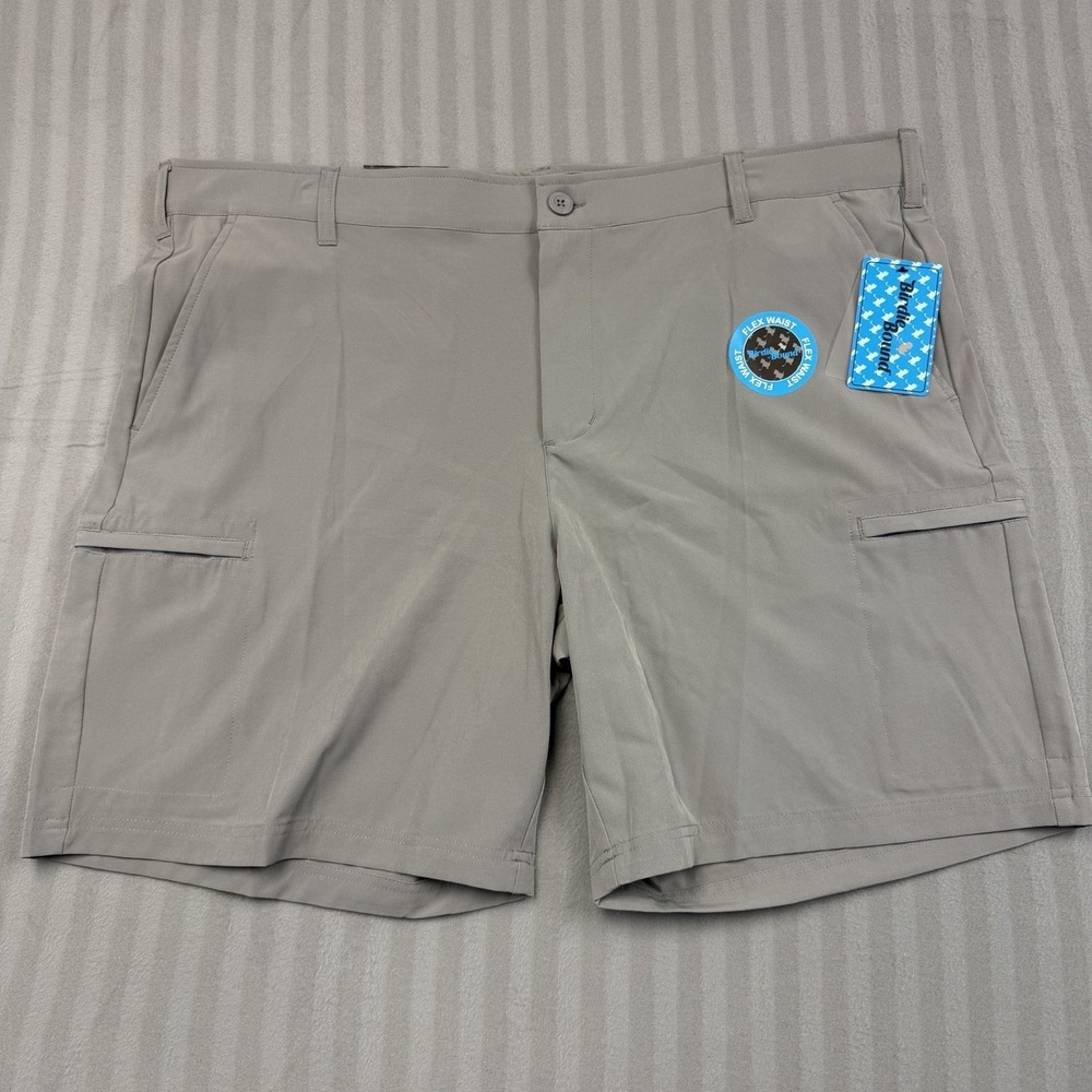 Birdie Bound Men's Size 44 Four Way Flex Waist Gray Performance Golf Shorts